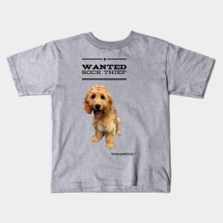 Cockapoo / Doodle Dog Sock Thief Kids T-Shirt